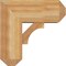 Ekena Millwork Westlake Craftsman Rough Sawn Bracket w/ Offset Brace, Western Red Cedar, 8"W x 18"D x 18"H BKT0806X18X18WTL04RWR - alternate 4